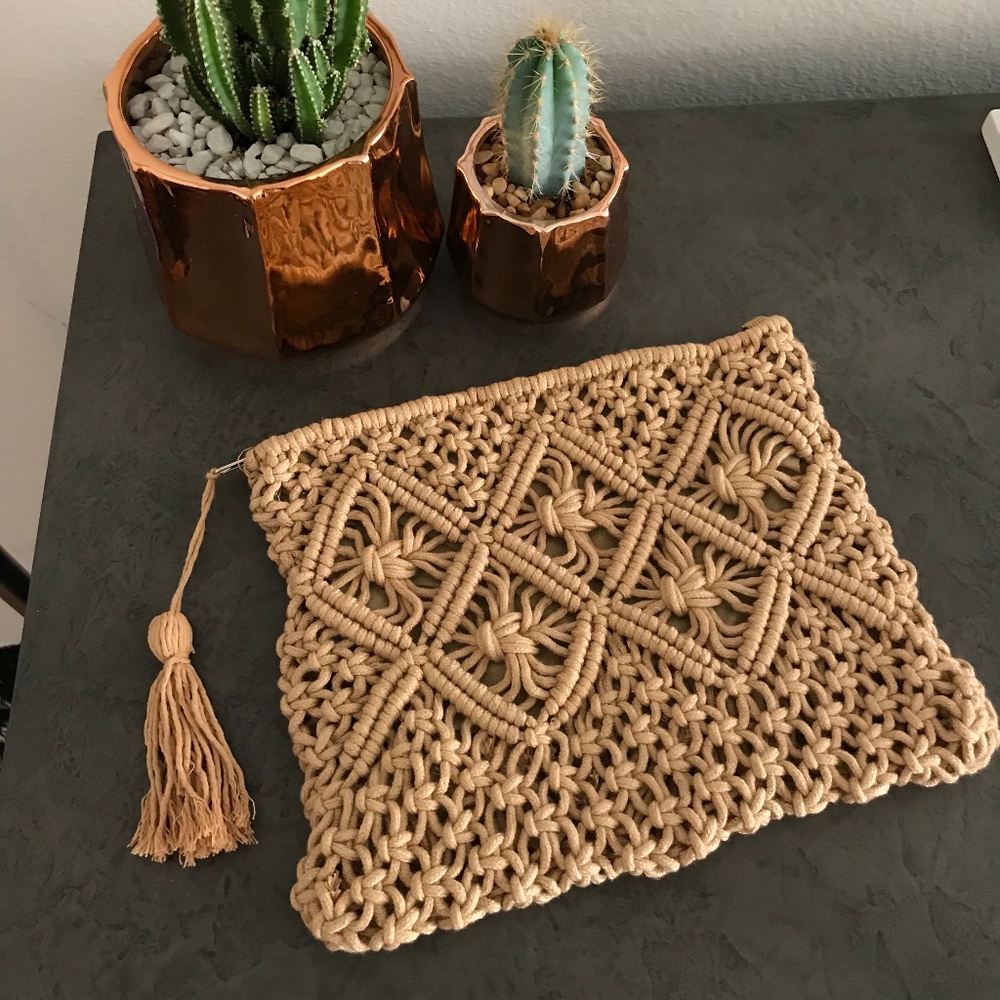 Handmade Macramé Clutch